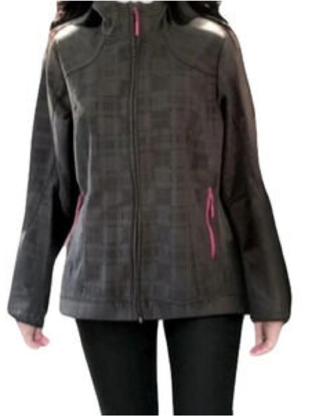 Mondetta Softshell Hooded Jacket Pink Fleece Lining Outdoor Athleisure